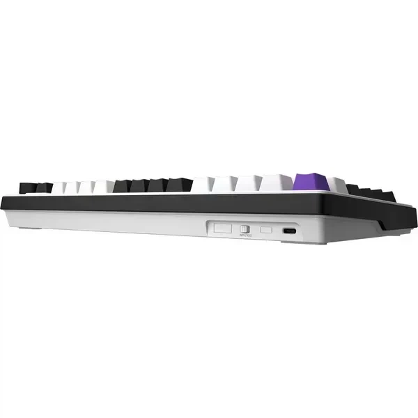 Бездротова механічна клавіатура Hator Hellyberry HK75 White Violet (Дротова версія) 75%, RGB, (2.4G/Bluetooth/USB) Гарантія 2 роки - Фото 5 Бездротова механічна клавіатура Hator Hellyberry HK75 White Violet (Дротова версія) 75%, RGB, (2.4G/Bluetooth/USB) Гарантія 2 роки - зображення 5