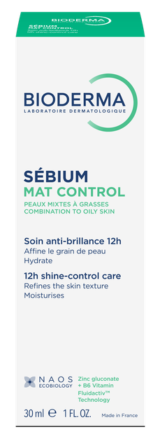 Біодерма Себіум Мат Контроль Bioderma Sébium Mat Control 30 мл (3701129811955) - Фото 1 Біодерма Себіум Мат Контроль Bioderma Sébium Mat Control 30 мл (3701129811955) - зображення 1