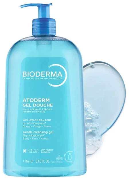 Очищуючий гель для душу для сухої шкіри Bioderma Atoderm gel douche 1 л (3401399372926) - Фото 1 Очищуючий гель для душу для сухої шкіри Bioderma Atoderm gel douche 1 л (3401399372926) - зображення 1