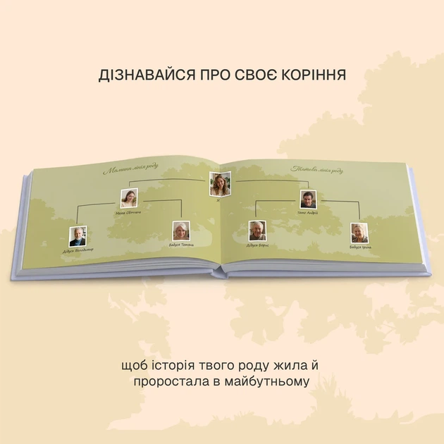 Фотоальбом «Книга нашого роду» блакитний - Фото 7 Фотоальбом «Книга нашого роду» блакитний - зображення 7