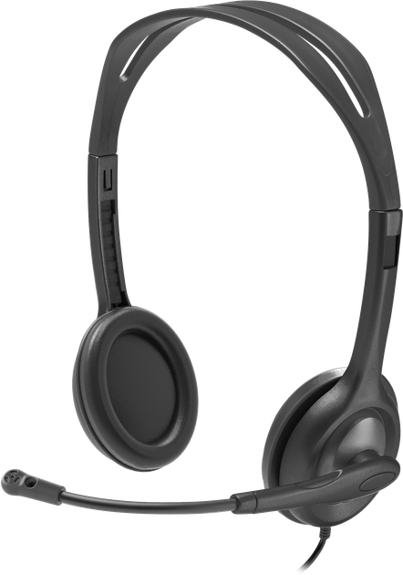 Навушники Logitech Stereo Headset H110 (981-000271) - Фото 5 Навушники Logitech Stereo Headset H110 (981-000271) - зображення 5