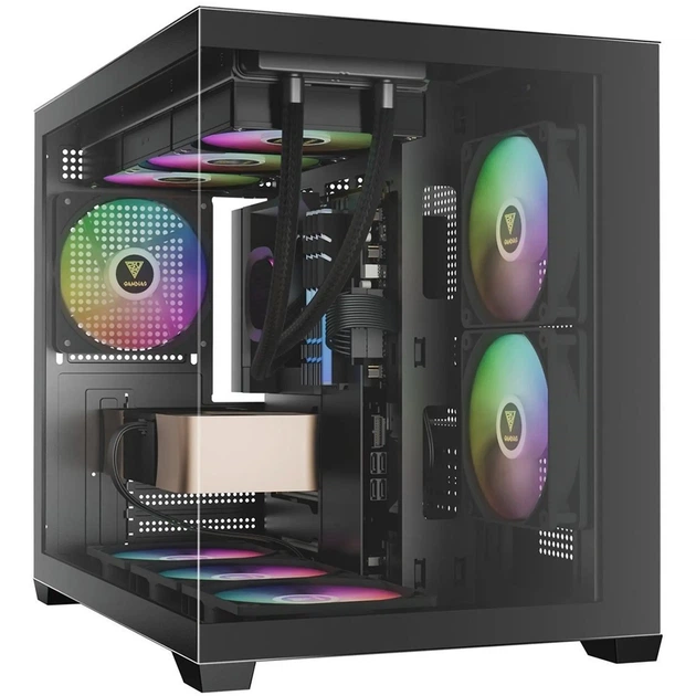 Корпус Gamdias Aura GC10M V2 ARGB Black (4711514503159) - Фото 9 Корпус Gamdias Aura GC10M V2 ARGB Black (4711514503159) - изображение 9
