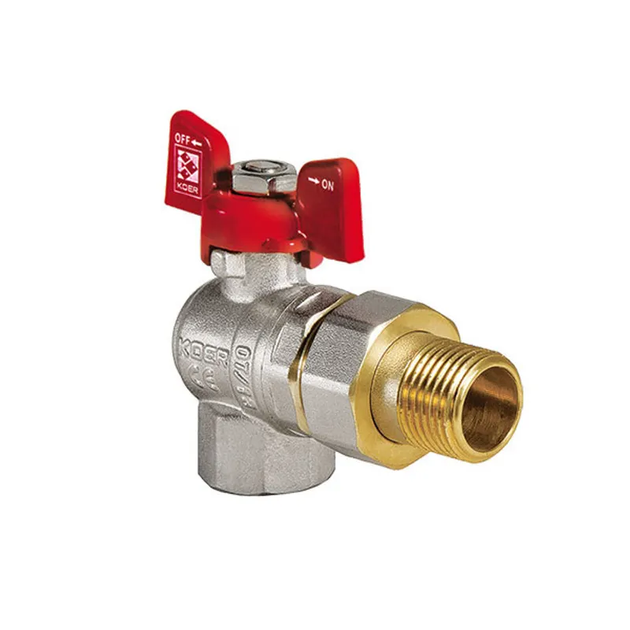 Кран с американкой 3/4" (Koer KR.228) угловой (KR0018) - Фото 1 Кран с американкой 3/4" (Koer KR.228) угловой (KR0018) - зображення 1