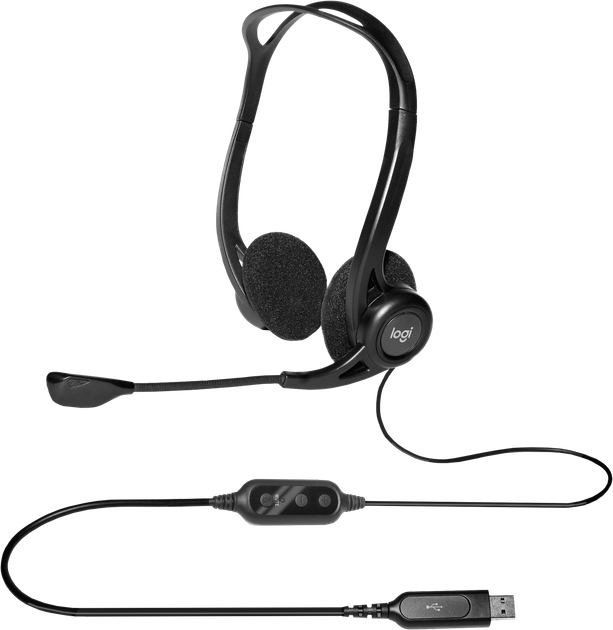 Навушники Logitech 960 з мікрофоном Black (981-000100) - Фото 3 Навушники Logitech 960 з мікрофоном Black (981-000100) - зображення 3