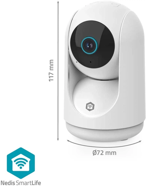 Kamera IP Nedis SmartLife Indoor Camera 3MP White (WIFICI23CWT) - Zdjęcie 12 Kamera IP Nedis SmartLife Indoor Camera 3MP White (WIFICI23CWT) - obraz 12