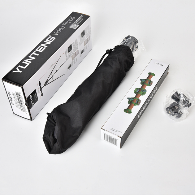Штатив Yunteng 6109 алюминиевый 39–178 см с Bluetooth-пультом для смартфона и камеры, 4 секции (B9BAFCA6FE94) - Фото 3 Штатив Yunteng 6109 алюминиевый 39–178 см с Bluetooth-пультом для смартфона и камеры, 4 секции (B9BAFCA6FE94) - изображение 3