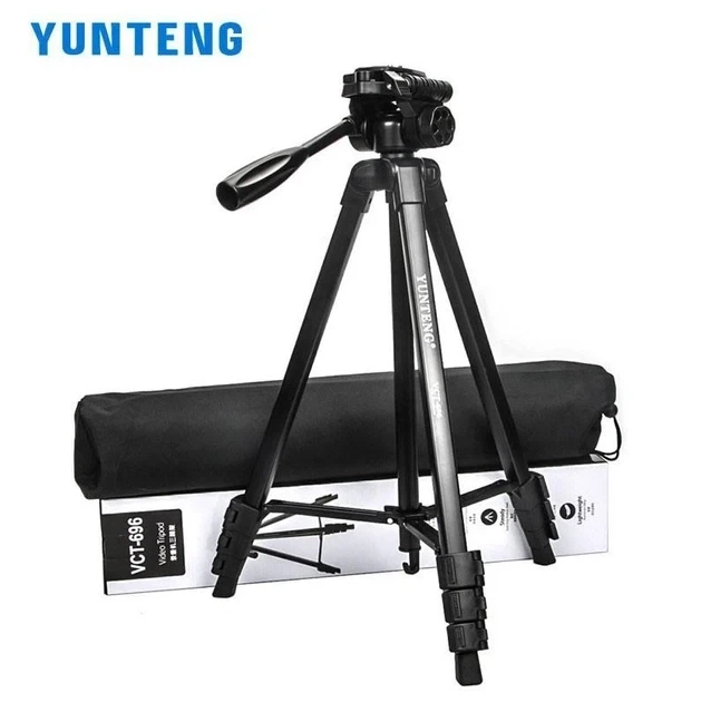 Штатив Yunteng VCT-696 180 см з панорамною головкою для смартфона та камер, 4 секції (78D378117B9E) - зображення 5