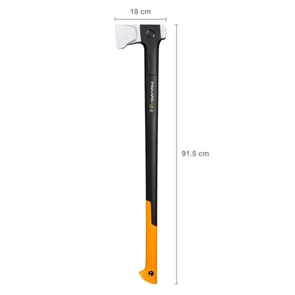 Топор колун удлиненный с чехлом для колки бревен сталь черный Fiskars CS-0020 - изображение 8