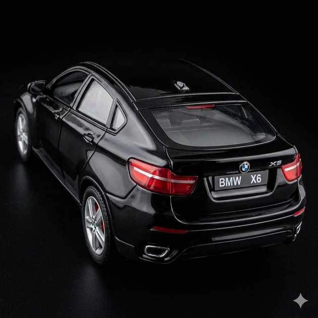 Колекційна машинка BMW X6 Колекційна модель 1:36 Чорний - изображение 2