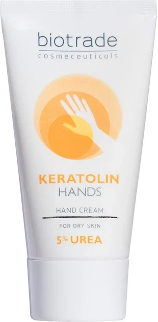 Крем для рук с мочевиной 5% Biotrade Keratolin Hand Cream 5% Urea For Dry Skin 50ml - Фото 1 Крем для рук с мочевиной 5% Biotrade Keratolin Hand Cream 5% Urea For Dry Skin 50ml - изображение 1