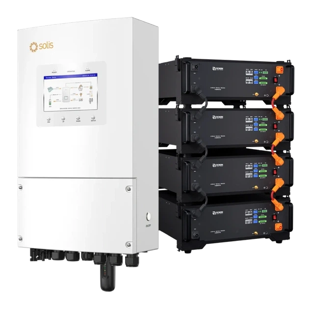 Комплект Solis S6-EH1P6K-L-PLUS + Renon EBrick 51.2V 100AH - Фото 1 Комплект Solis S6-EH1P6K-L-PLUS + Renon EBrick 51.2V 100AH - зображення 1