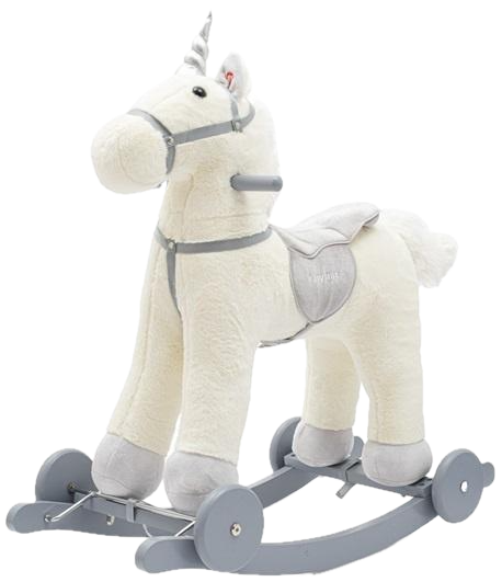 Konik na biegunach Baby Mix z melodią i kółkami Biały 56427 (8596164159477) - Zdjęcie 1 Konik na biegunach Baby Mix z melodią i kółkami Biały 56427 (8596164159477) - obraz 1