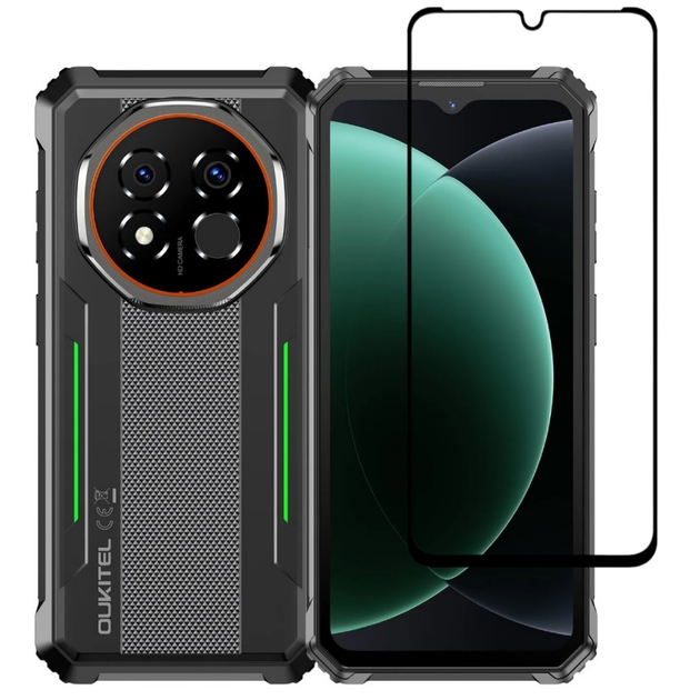 Защитное стекло LUX для Oukitel G6 полная проклейка черный - Фото 1 Защитное стекло LUX для Oukitel G6 полная проклейка черный - изображение 1