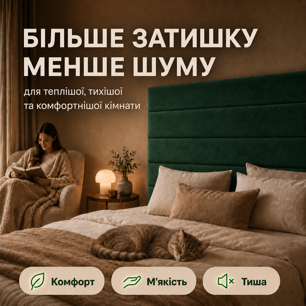 Настенная мягкая панель 90×50 см каретная стяжка толщина 5 см для изголовья кровати спинки лавки и декора интерьера - изображение 4