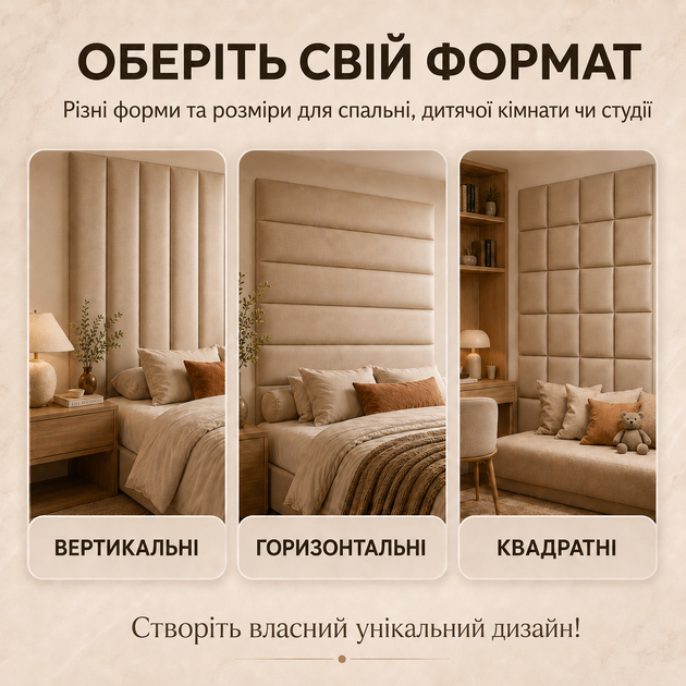 Настенная мягкая панель 90×50 см каретная стяжка толщина 5 см для изголовья кровати спинки лавки и декора интерьера - изображение 5