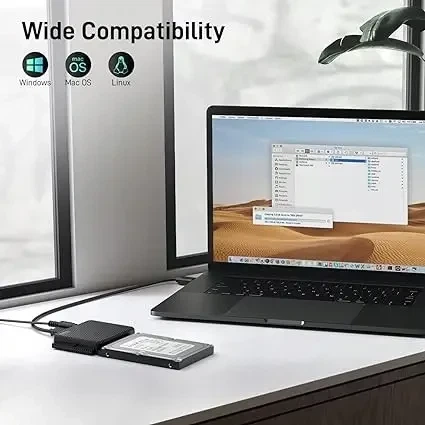 Адаптер-перехідник FIDECO S3G-PL03 USB 3.0 до SATA та IDE для HDD/SSD 2.5/3.5 дюйма - Б/В - зображення 4