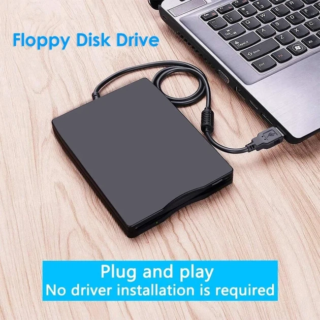 Внешний дисковод для USB Portable Diskette Drive 3.5" FDD (внешний флоппи-дисковод USB для гибких магнитных дисков) - Б/У - изображение 6