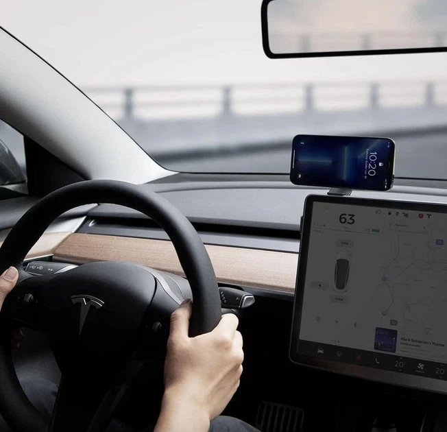 Автомобильный держатель с беспроводной зарядкой Spigen OneTap Pro Wireless Car Charger для Tesla Model 3 / Y / S / X - Б/У - Фото 4 Автомобильный держатель с беспроводной зарядкой Spigen OneTap Pro Wireless Car Charger для Tesla Model 3 / Y / S / X - Б/У - изображение 4