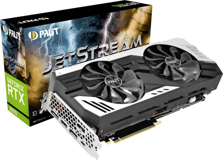 【動作品】PALIT RTX 2070 8GB Видеокарта Palit PCI-Ex GeForce RTX 2070 Super JetStream 8GB GDDR6
