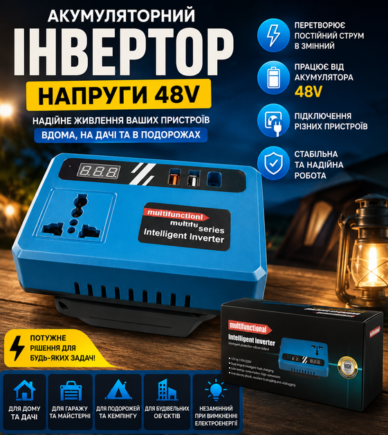 Акумуляторний інвертор напруги 1АКБ 48V - изображение 5