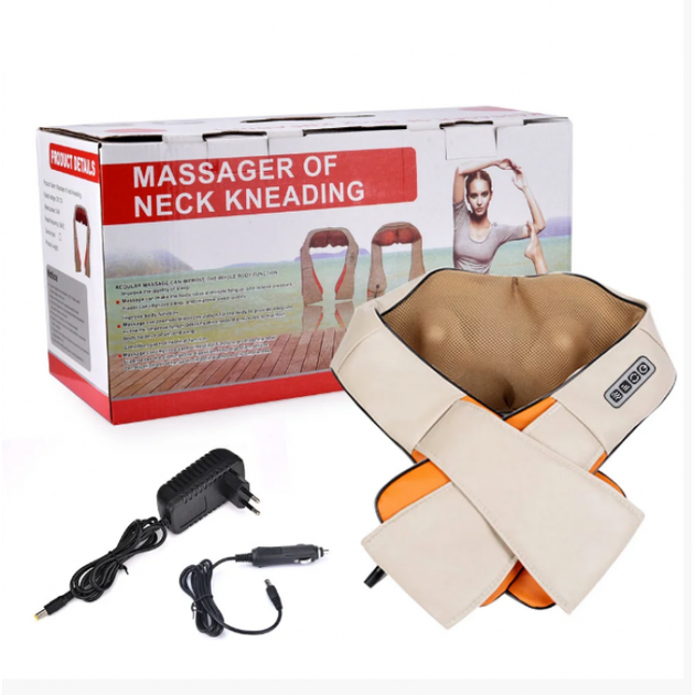 Роликовий масажер Massager of Neck Kneading для шиї і плечей з ІЧ-прогріванням Massager of Neck Kneading - зображення 5