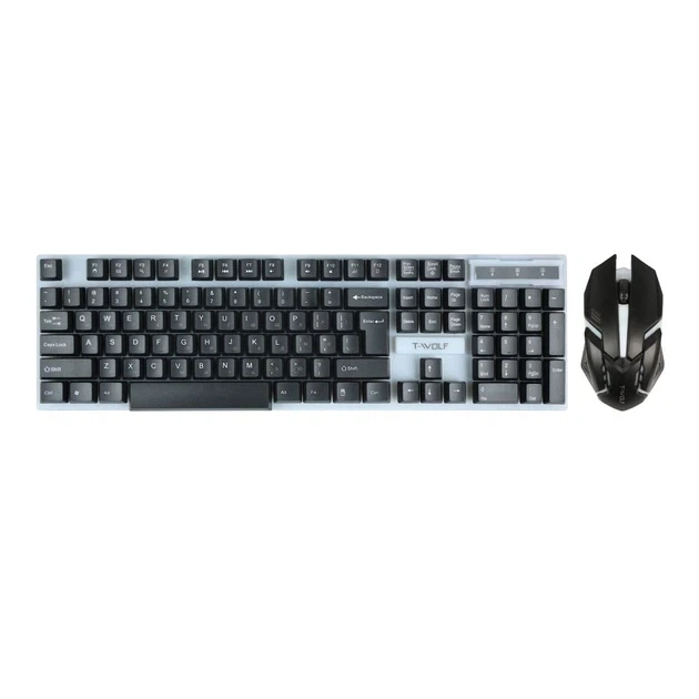 Игровой комплект Gaming Combo 4-in-1 T-Wolf TF-240 (клавиатура, мышь, наушники, коврик) - изображение 2