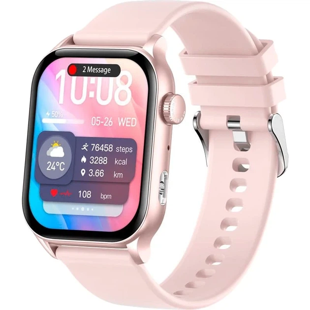 Смарт часы Gelius Pro (GP-SW015) Amazwatch light pink - Фото 1 Смарт часы Gelius Pro (GP-SW015) Amazwatch light pink - изображение 1