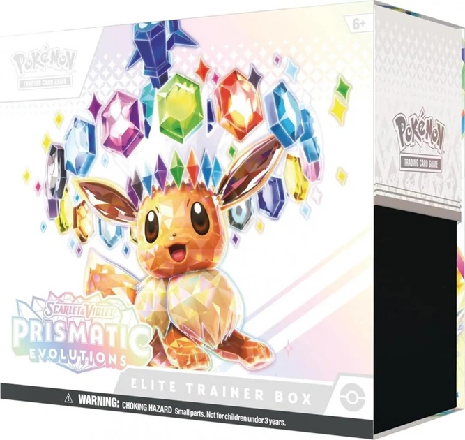 Dodatek Pokemon TCG: Scarlet & Violet - Prismatic Evolutions - Elite Trainer (196214105133) - Zdjęcie 2 Dodatek Pokemon TCG: Scarlet & Violet - Prismatic Evolutions - Elite Trainer (196214105133) - obraz 2