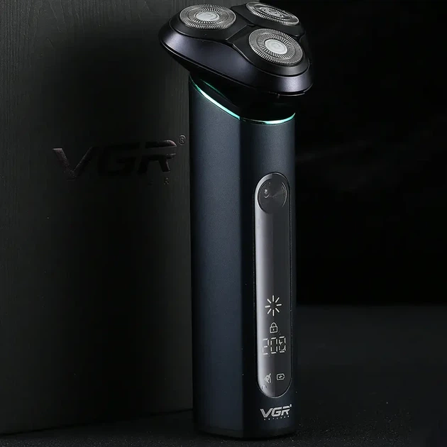 Аккумуляторная электробритва водонепроницаемая, от USB, VGR V-310, Черная / Беспроводная бритва электрическая - изображение 6