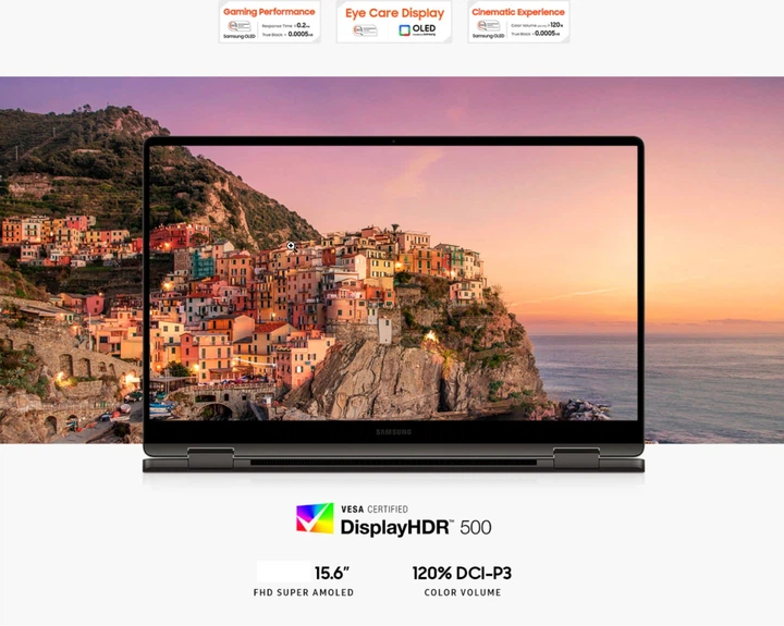 Ноутбук Samsung Galaxy Book3 360 NP750QFG Intel Core i7-1360P 16/512GB SSD графіт (непомітний нюанс скла дисплея) - Уценка - изображение 2
