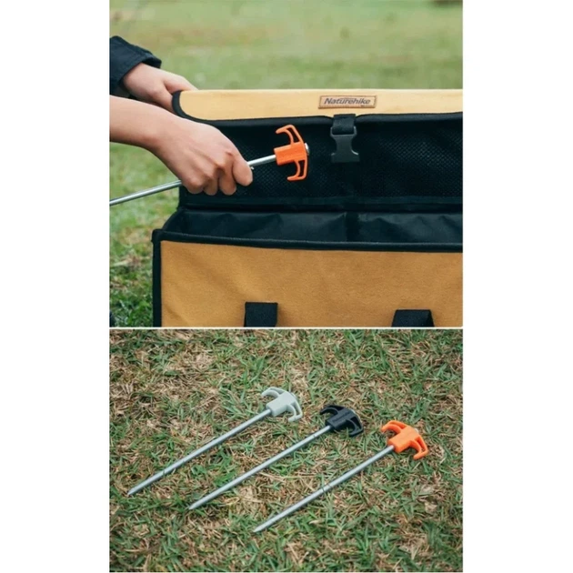 Колышки для палатки Naturehike NH21YW133 25см 2шт Black - изображение 2