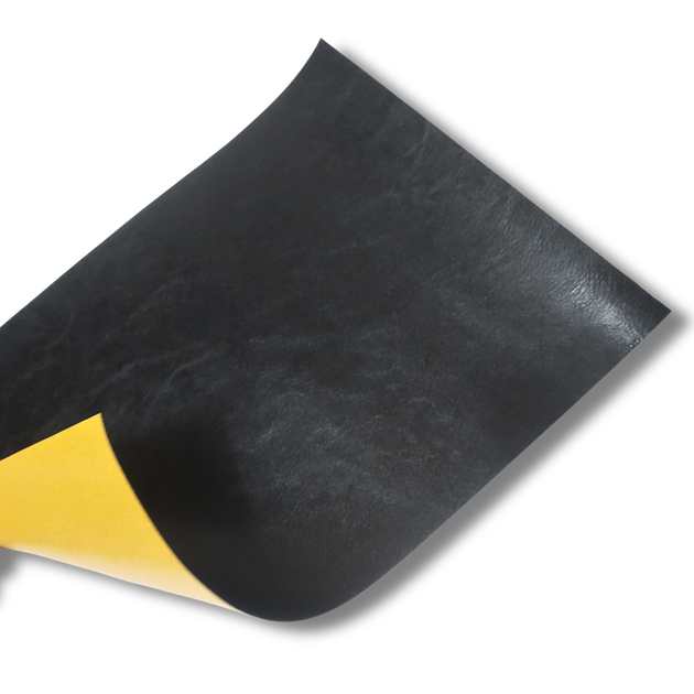 Шкірзамінник самоклеючий (вініліскожа) чорний з блиском СК Vinylpex CZ-30 20х30см - зображення 4