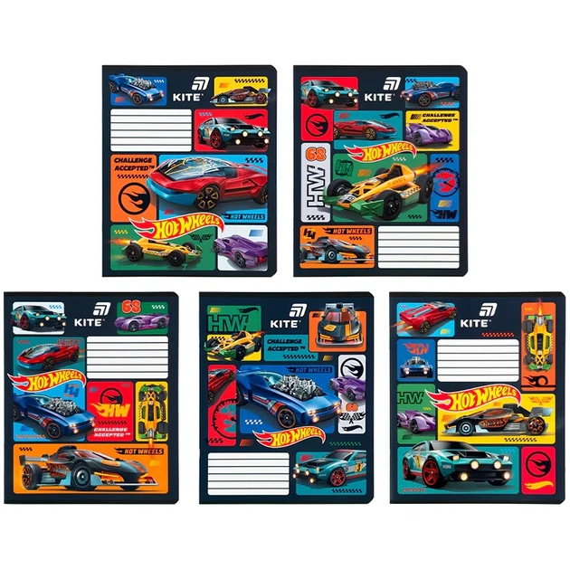Тетрадь школьная Kite Hot Wheels HW26-234, 12 листов, линия - изображение 7