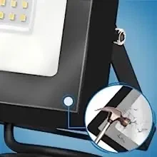 Уличный светодиодный прожектор Blivig 100 Вт с датчиком движения IP66, холодный белый свет, черный - изображение 2