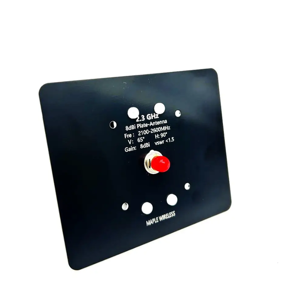 Направленная патч антенна Maple Wireless 2.1-2.6 GHz 8dBi (SMA, 50Ω) - Фото 2 Направленная патч антенна Maple Wireless 2.1-2.6 GHz 8dBi (SMA, 50Ω) - изображение 2
