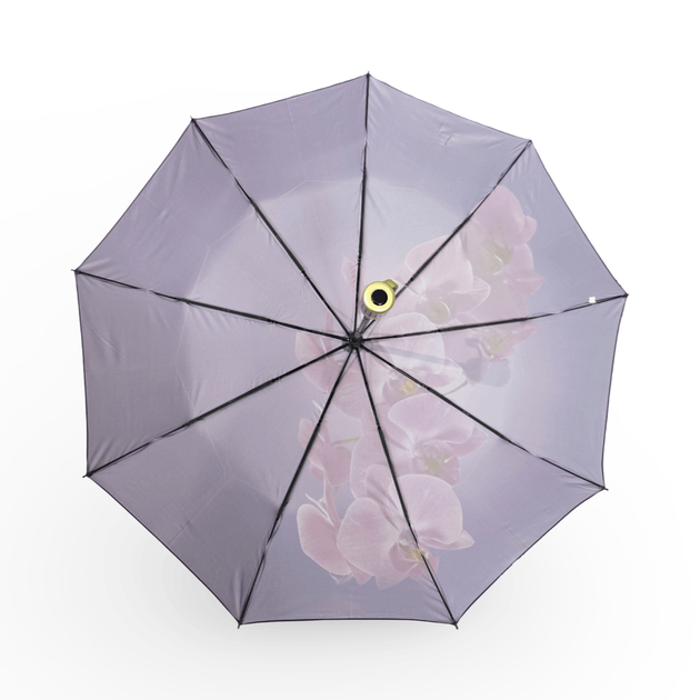 Жіноча парасоля-автомат Rain Flowers 9 спиць карбон подарункова упаковка R01070F9 - Фото 7 Жіноча парасоля-автомат Rain Flowers 9 спиць карбон подарункова упаковка R01070F9 - зображення 7