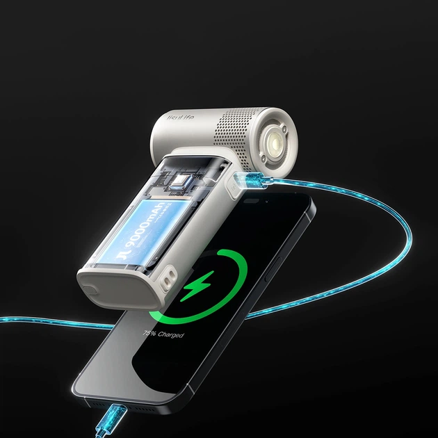 Wentylator Jisulife Handheld Fan Ultra2 Brązowy - obraz 7