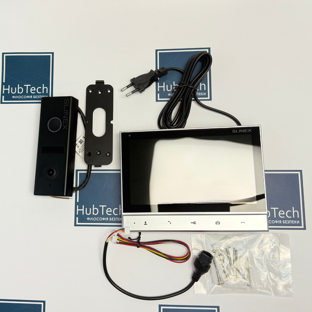 Комплект відеодомофон + панель виклику Slinex SK 7 Cloud (Slinex SK 7 Cloud grey + ML-17HD graphite) - зображення 12