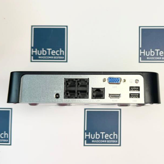 4-канальний IP відеореєстратор з 4 POE VIA SECURITY VS-N1104 PoE - Фото 3 4-канальний IP відеореєстратор з 4 POE VIA SECURITY VS-N1104 PoE - изображение 3