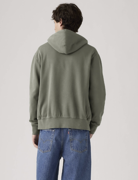Худі кофта толстовка чоловіча Levi`s Authentic Full Zip Garment Dye Sweatshirt розмір L - изображение 5