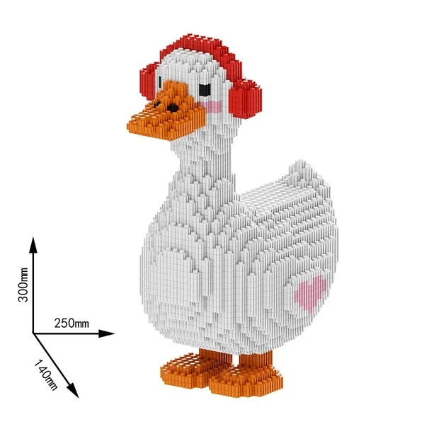 Конструктор ChaoLeSen Гусь в наушниках (3500 деталей) Magic Block Bricks - изображение 5