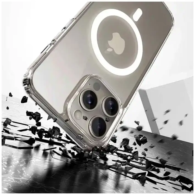 Чехол противоударный для iPhone 15 Pro Max силиконовый с MagSafe защита от ударов и царапин - Фото 2 Чехол противоударный для iPhone 15 Pro Max силиконовый с MagSafe защита от ударов и царапин - изображение 2