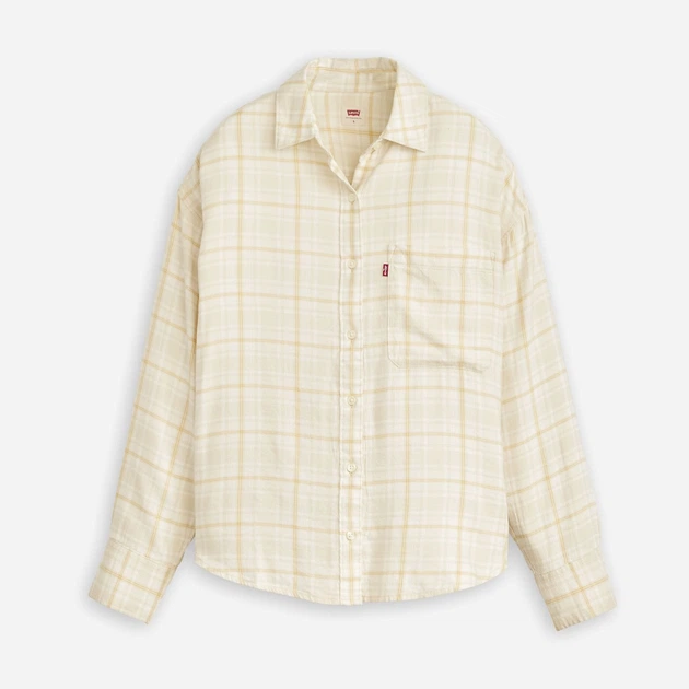 Рубашка женская Levi`s 884928829 L Бежевая (1159864655) - Фото 3 Рубашка женская Levi`s 884928829 L Бежевая (1159864655) - изображение 3
