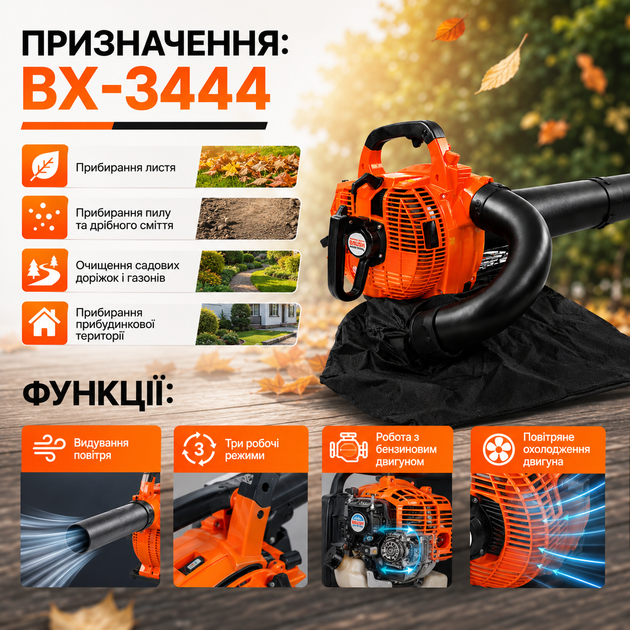Бензиновая воздуходувка BX-3444 - изображение 5