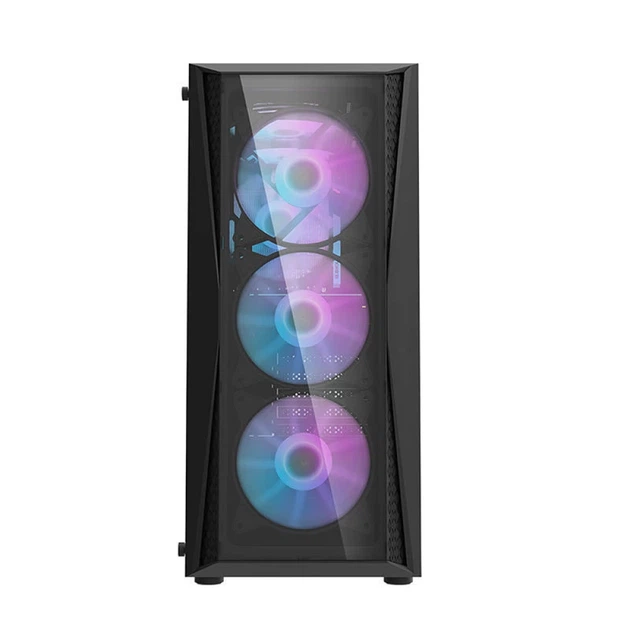 Корпус комп'ютерний Darkflash DK352 Plus + 4 вентилятори Black - Фото 2 Корпус комп'ютерний Darkflash DK352 Plus + 4 вентилятори Black - зображення 2
