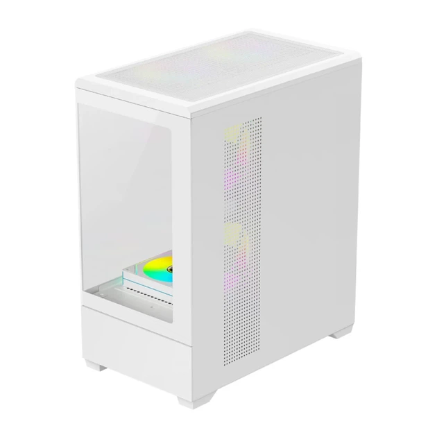 Корпус компьютерный DarkFlash C365 White + 5 вентиляторов - изображение 3