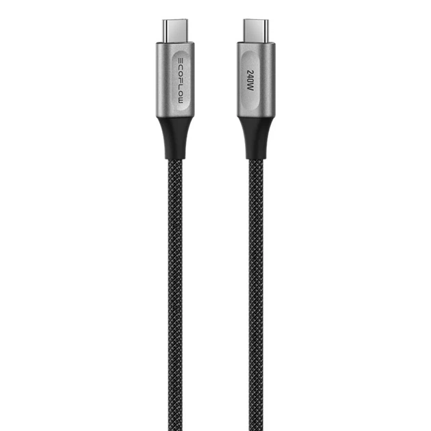 Кабель ECOFLOW RAPID Pro USB-C to USB-C 1.8m 240W (5021204006) - Фото 1 Кабель ECOFLOW RAPID Pro USB-C to USB-C 1.8m 240W (5021204006) - изображение 1