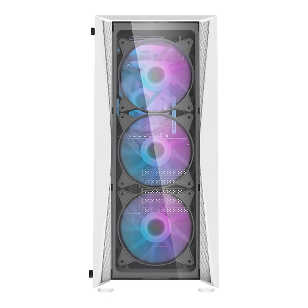 Корпус компьютерный Darkflash DK352 Plus + 4 вентилятора ARGB Black White (DK352 Plus) - Фото 2 Корпус компьютерный Darkflash DK352 Plus + 4 вентилятора ARGB Black White (DK352 Plus) - изображение 2