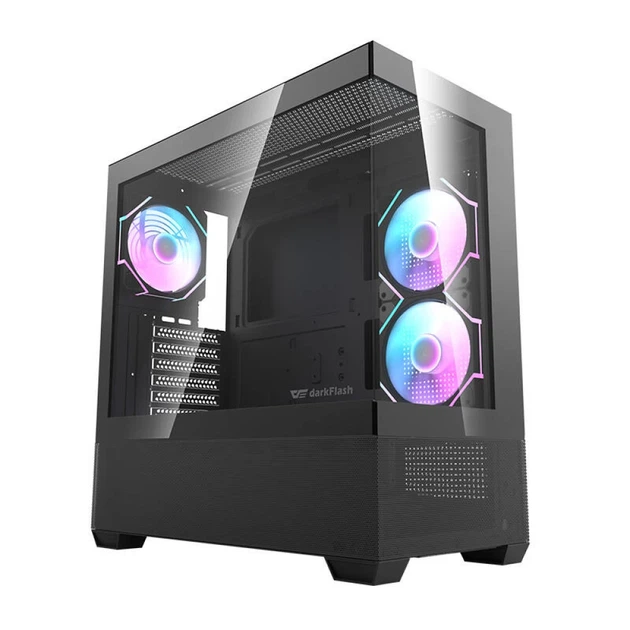 Корпус комп'ютера Darkflash DS900 Air + 6 вентиляторів ARGB Black (DS900 Air Black) - Фото 1 Корпус комп'ютера Darkflash DS900 Air + 6 вентиляторів ARGB Black (DS900 Air Black) - зображення 1