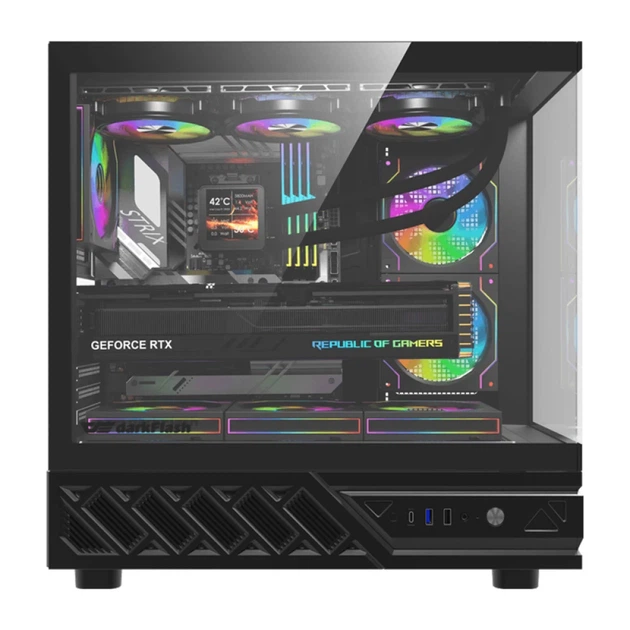 Корпус компьютерный Darkflash DS950 Black + 6 вентиляторов - Фото 2 Корпус компьютерный Darkflash DS950 Black + 6 вентиляторов - изображение 2